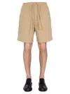Ymc You Must Create Ymc Paisley Jacquard Shorts In Beige
