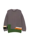 Ymc You Must Create Patchwork Sweater In Brown