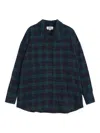 Ymc You Must Create Plaid-pattern Shirt In Blue