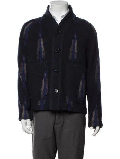 Pre-owned Ymc You Must Create Printed Jacket In Blue