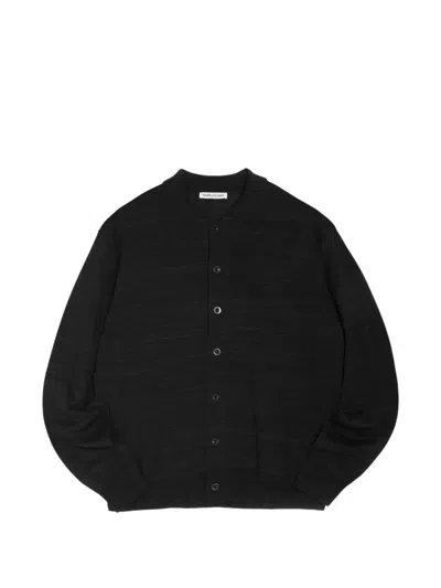 Ymc You Must Create Rat Pack Collared Cardigan In Black