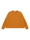 Ymc You Must Create Raw-hem Cotton Sweatshirt In Brown