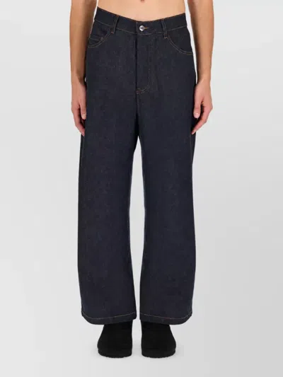 Ymc You Must Create Recycled Cotton Relaxed-fit Jeans In Blue