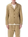 Ymc You Must Create Relaxed Fit Utility Jacket With Notched Lapel And Three-patch Pockets In Nude