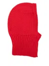 Ymc You Must Create Rick-rack Knitted Balaclava In Red