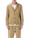 Ymc You Must Create Relaxed Fit Utility Jacket With Notched Lapel And Three-patch Pockets In Neutral