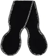 Ymc You Must Create Slot Scarf In Black