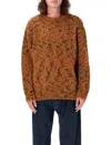 Ymc You Must Create Ymc Speckled Knit Sweater In Tan