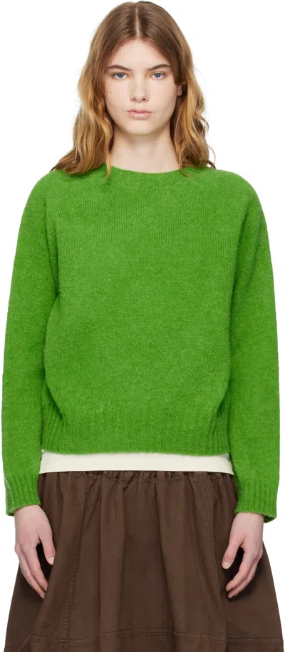 Ymc You Must Create Ssense Exclusive Green Jets Sweater