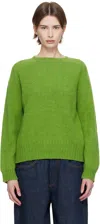Ymc You Must Create Ssense Exclusive Green Jets Sweater In 30-garden Leaf