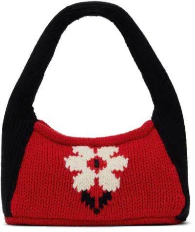 Ymc You Must Create Ssense Exclusive Multicolor Handknit Bag In 62-red Multi