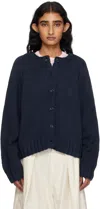 Ymc You Must Create Ssense Exclusive Navy Atomic Cardigan In Blue