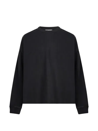 Ymc You Must Create Studio Raw-cut Drop-shoulder Sweatshirt In Black