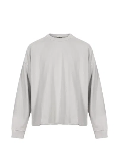 Ymc You Must Create Studio Raw-edge Sweatshirt In Silver