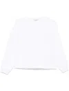 Ymc You Must Create White Crewneck Cotton Sweatshirt In White