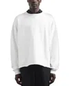 Ymc You Must Create White Crewneck Cotton Sweatshirt In White