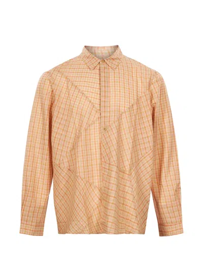 Ymc You Must Create Substance Check-print Shirt In Pink