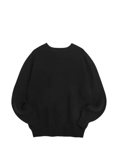 Ymc You Must Create Suedehead Crew-neck Sweater In Black