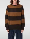 Ymc You Must Create Ymc Stripes Shetland Sweater In Braun