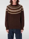 Ymc You Must Create Round-collar And Long-sleeved Sweater In Braun