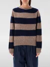 Ymc You Must Create Ymc Jets Stripe Crew Knit In Blau