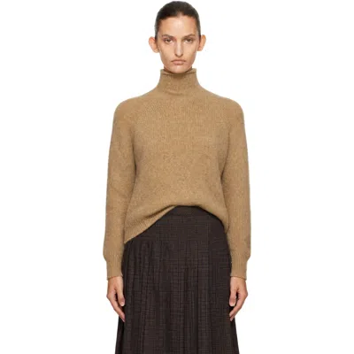 Ymc You Must Create Tan Beat Turtleneck In Brown