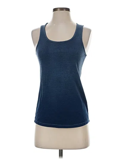 Pre-owned Ymc You Must Create Tank Top Blue Scoop Neck Tops
