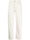 Ymc You Must Create Tearaway Tapered Jeans In White