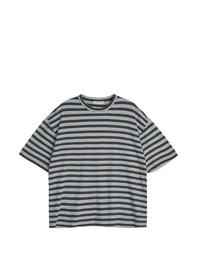 Ymc You Must Create Triple Stripe T-shirt In Gray