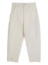 Ymc You Must Create Twisted Straight-leg Trousers In Neutrals
