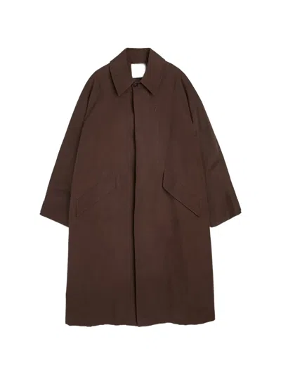 Ymc You Must Create Tyrell Trench Coat In Brown