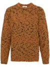 Ymc You Must Create Ymc Speckled Knit Sweater In Brown