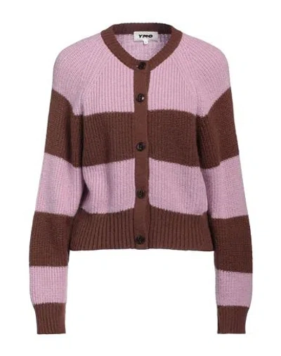 Ymc You Must Create Woman Cardigan Brown Size M Acrylic, Polyamide, Mohair Wool, Wool