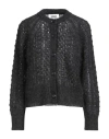 Ymc You Must Create Woman Cardigan Charcoal Size M Mohair Wool, Polyamide, Merino Wool