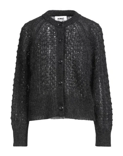 Ymc You Must Create Woman Cardigan Charcoal Size M Mohair Wool, Polyamide, Merino Wool