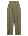 Ymc You Must Create Woman Jeans Military Green Size M Organic Cotton, Elastane In Green