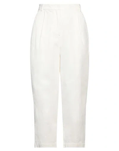 Ymc You Must Create Woman Pants Ivory Size M Cotton In White