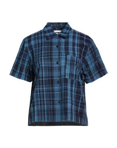 Ymc You Must Create Woman Shirt Light Blue Size Xs Cotton