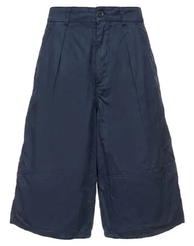 Ymc You Must Create Woman Shorts & Bermuda Shorts Midnight Blue Size 26 Cotton, Cupro