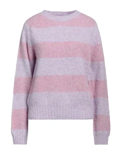 Ymc You Must Create Woman Sweater Lilac Size M Lambswool In Purple