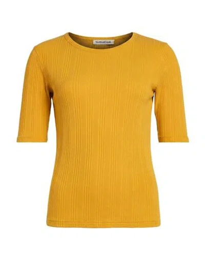 Ymc You Must Create Woman T-shirt Marigold Size Xs Cotton, Elastane In Yellow