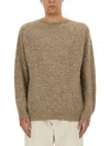 Ymc You Must Create Earth Jets Knit Jumper In Beige
