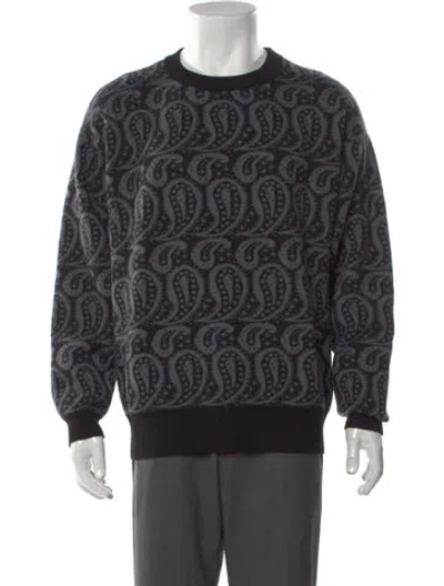 Pre-owned Ymc You Must Create Wool Paisley Print Pullover In Multi