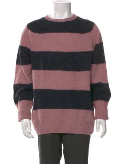 Pre-owned Ymc You Must Create Wool Striped Pullover In Multi