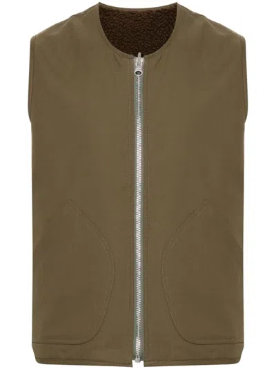 Ymc You Must Create Wyatt Padded Waistcoat In Green