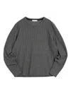 Ymc You Must Create X Ribbed Sweatshirt In Gray