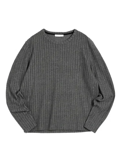 Ymc You Must Create X Ribbed Sweatshirt In Gray