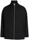 Ymc You Must Create Ymc Aaron Zip Wool Jacket In Black