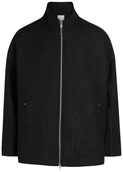 Ymc You Must Create Ymc Aaron Zip Wool Jacket In Black