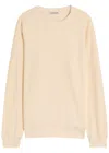 Ymc You Must Create Ymc Almost Grown Waffle-knit Cotton Sweatshirt In Sand